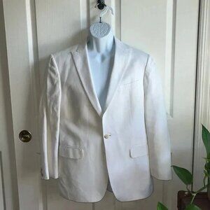 Banana Republic White Linen Blazer 40S